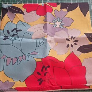 2 Yellow Floral HOSL Décor Throw Pillow Covers